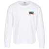 View Image 1 of 1 of Jerzees Dri-Power 50/50 LS T-Shirt - Youth - White - Embroidered