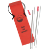 View Image 1 of 1 of Stainless Steel Straw Set - 2 Pack