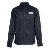 View Image 1 of 3 of Crown Collection Stretch Broadcloth Untucked Shirt - Men's