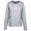 View Image 1 of 3 of Augusta Shadow Heather Hoodie - Ladies'