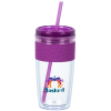 View Image 1 of 3 of Refresh Pebble Tumbler with Straw - 16 oz. - Full Color