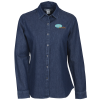 View Image 1 of 3 of Stonewashed Denim Shirt - Ladies'