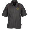 View Image 1 of 3 of Quad Contrast Piping Performance Polo - Men's