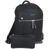 View Image 1 of 5 of Travis & Wells Lilah Laptop Backpack - Embroidered
