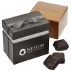View Image 1 of 1 of Fancy Favor Gift Box - Chocolate Sea Salt Caramels
