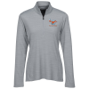 View Image 1 of 3 of adidas Melange 1/4-Zip Pullover - Ladies' - Embroidered