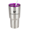 View Image 1 of 4 of Kong Vacuum Insulated Travel Tumbler - 26 oz. - Stainless Steel - 24 hr
