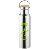 View Image 1 of 3 of Accord Vacuum Stainless Bottle with Wood Lid - 21 oz. - Metallic Shine