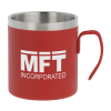 View Image 1 of 3 of Stainless Wire Handle Vacuum Mug - 12 oz. - Powder Coat