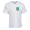 View Image 1 of 3 of Team Favorite Blended T-Shirt - Youth - White - Embroidered