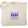 View Image 1 of 1 of Gusseted Cotton Sheeting Tote - Organic - 24 hr