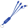 View Image 1 of 7 of Phone Stand Duo Charging Cable Keychain