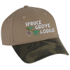View Image 1 of 3 of Canvas Weathered Camo Bill Cap