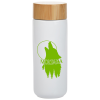 View Image 1 of 4 of Lexington Ceramic Bottle with Bamboo Lid - 10 oz.
