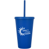 View Image 1 of 3 of Alania Tumbler with Straw - 16 oz.