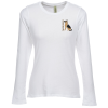 View Image 1 of 2 of Econscious Organic Cotton LS T-Shirt - Ladies' - White - Embroidered