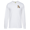 View Image 1 of 2 of Econscious Organic Cotton LS T-Shirt - Men's - White - Embroidered