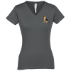 View Image 1 of 2 of Econscious Organic Cotton V-Neck T-Shirt - Ladies' - Embroidered