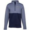 View Image 1 of 3 of 3D Regulate Ribbed Heather 1/4-Zip Pullover - Men's