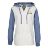 View Image 1 of 3 of MV Sport French Terry Colorblock Hoodie - Ladies'