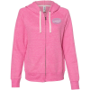 View Image 1 of 2 of Jerzees Snow Heather Full-Zip Hoodie - Ladies'