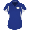 View Image 1 of 3 of Aspire Snag Resistant Colorblock Polo - Ladies'