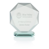 View Image 1 of 3 of Octagon Jade Glass Award