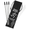 View Image 1 of 3 of Stainless Steel Straw Set - 3-pack - 24 hr
