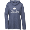 View Image 1 of 3 of Electric Tri-Blend Wicking Hooded Tee - Ladies'