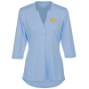 View Image 1 of 3 of Choice Snag Resist UV Performance Henley - Ladies’
