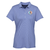 View Image 1 of 3 of Gingham Performance Polo - Ladies'