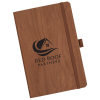 View Image 1 of 4 of Soft Touch Wood Grain Notebook