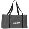 View Image 1 of 6 of Front Pocket Heathered Utility Tote - 24 hr