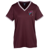 View Image 1 of 3 of CrownLux Performance Plaited Tipped Shirt - Ladies'