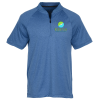 View Image 1 of 3 of Kinport Zipper Performance Polo - Men's