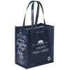 View Image 1 of 3 of Expressions Grocery Tote - Navy - 24 hr