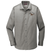 View Image 1 of 3 of Pinpoint Oxford Non-Iron Slim Fit Dress Shirt - Men's - 24 hr