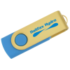 View Image 1 of 5 of Swivel USB-C Drive - Gold - 16GB
