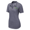 View Image 1 of 3 of Tri-Blend Performance Polo - Ladies' - Embroidered - 24 hr