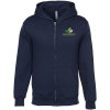 View Image 1 of 3 of Lightweight 7 oz. Fleece Full-Zip Hoodie - Embroidered