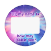 View Image 1 of 1 of Matte Finish Name Badge - 1 1/4-inch Round