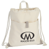 View Image 1 of 2 of Recycled 8 oz. Cotton Drawstring Sportpack - 24 hr
