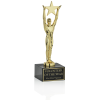 View Image 1 of 4 of Star Achievement Cast Metal Award - 8-3/4"