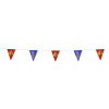 View Image 1 of 2 of 20' Triangle Pennant String - 12" x 9" - 11 Pennants - One Sided - Alternating