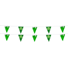View Image 1 of 2 of 20' Triangle Pennant String - 12" x 9" - 11 Pennants - Two Sided - Alternating