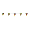 View Image 1 of 2 of 30' Triangle Pennant String - 12" x 9" - 16 Pennants - One Sided - Alternating
