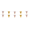View Image 1 of 2 of 30' Triangle Pennant String - 12" x 9" - 16 Pennants - Two Sided - Alternating