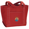 View Image 1 of 2 of Solid Cotton Yacht Tote - 13" x 20" - Embroidered