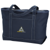 View Image 1 of 2 of Solid Cotton Yacht Tote - 14" x 24" - Embroidered