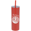 View Image 1 of 3 of Straight Up Vacuum Tumbler with Straw - 15 oz.